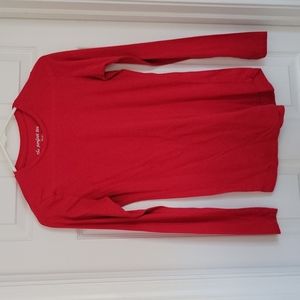 Long-sleeved Red Tee Size Small